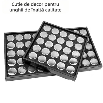 Cutie de depozitare pentru unghii cu compartimente 25 sau 50, organizator de manichiură, Finger Encounter marcă, greutate netă 0,6 kg