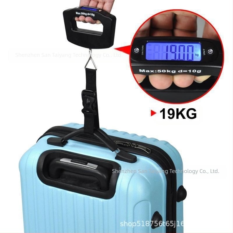 Cântar electronic portabil 50 kg – cântar de bagaje de mână