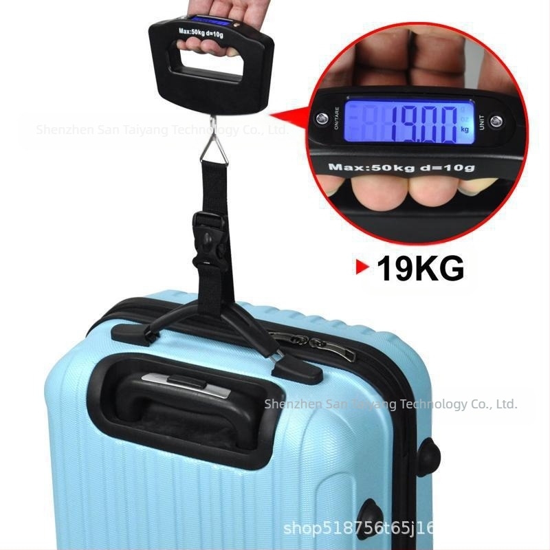 Cântar electronic portabil 50 kg – cântar de bagaje de mână