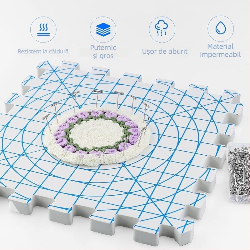 Covorașe de blocare pentru tricotat, EVA spumă, model imprimabil, personalizabil, covor pentru podea, pentru living, bucătărie și dormitor