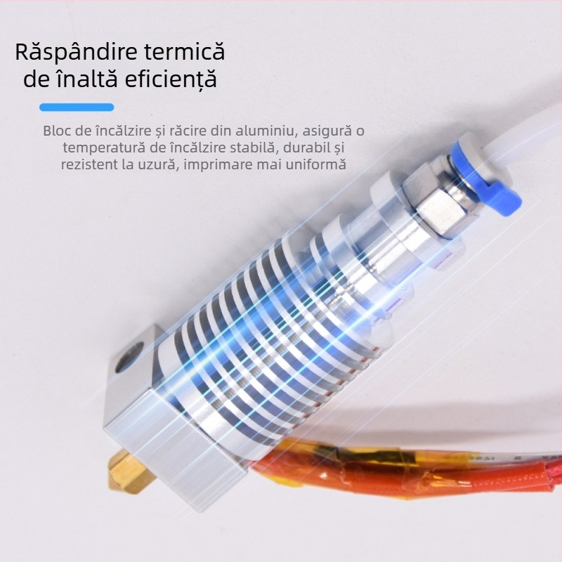 Kit de duze pentru imprimantă 3D CR-10V2/CR-10V3, 24V, 40W, cu kit de silicon