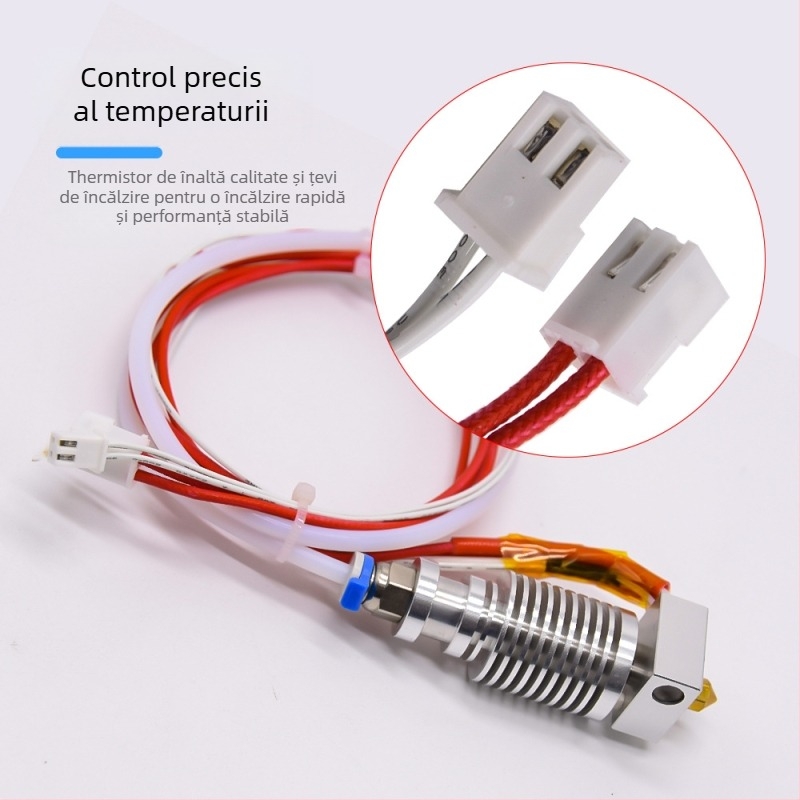 Kit de duze pentru imprimantă 3D CR-10V2/CR-10V3, 24V, 40W, cu kit de silicon