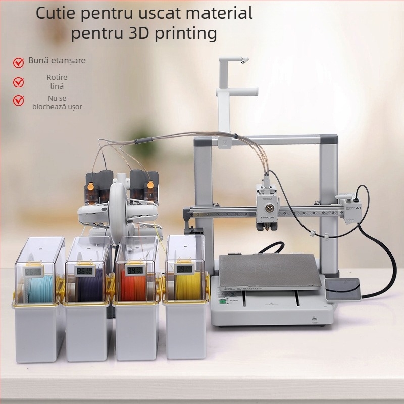Cutie de uscare pentru consumabile PLA ale imprimantei 3D – etanșă, protecție împotriva umezelii, model G2-1-1, Earth Surface