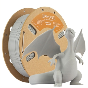 Filament PLA mat de înaltă viteză Eryone, secțiune circulară, 330 m/rolă, pentru imprimare 3D