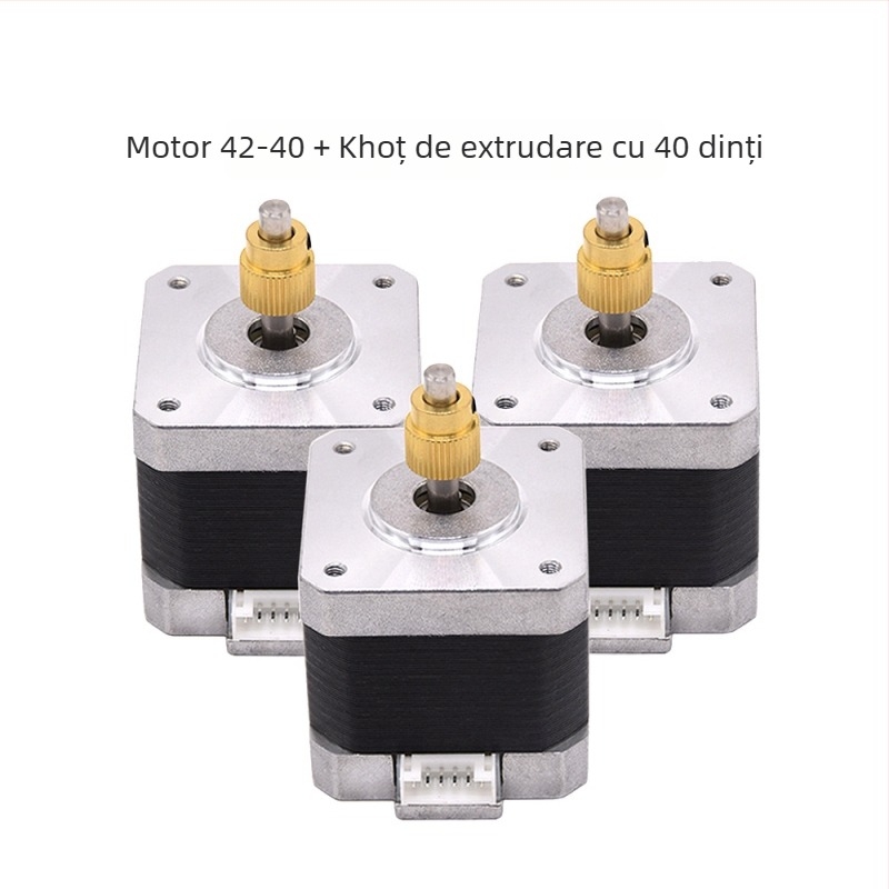 Motor pas cu pas 42-40 pentru imprimantă 3D – accesorii pentru extruder cu angrenajul roții de extrudare și motor pe axa X