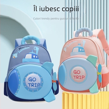 Rucsac pentru copii din EVA – Model rachetă, respirabil, impermeabil, ultra-ușor, bretele cu pernă de aer