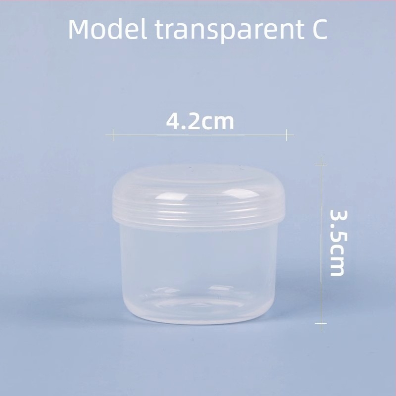 Cutie pătrată transparentă din PP pentru depozitare, cu capac, pentru jucării și bijuterii