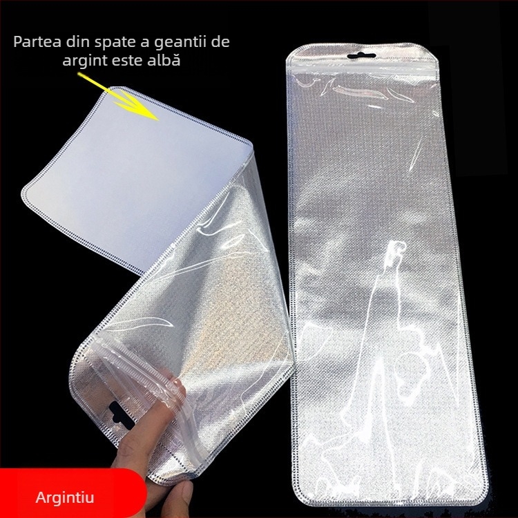Pungi de ambalare pentru tălpi, pentru mai multe perechi, transparente, mata cu textură în dungi, auto-sealante, cu clapă de 3 cm