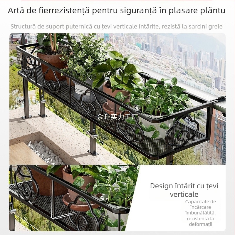 Suport pentru ghivece de perete, metal, un singur nivel, stil pastoral