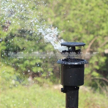 Rain and Dew sprinkler subteran cu duză de pulverizare, rotație de 360°, ridicare automată, mecanism cu 6 brațe