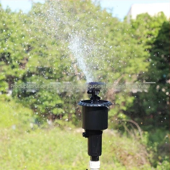 Rain and Dew sprinkler subteran cu duză de pulverizare, rotație de 360°, ridicare automată, mecanism cu 6 brațe
