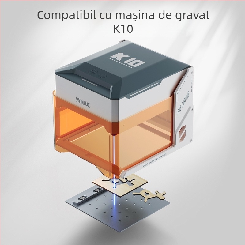 Mașină de gravură cu laser WAINLUX K10 — placă de poziționare, placă de gravură, placă de tăiere, protecția suprafeței biroului