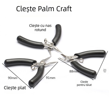 Clește pentru bijuterii – lucrate manual, din oțel inoxidabil, cu nas rotund, nas ascuțit, nas plat și clește de tăiere