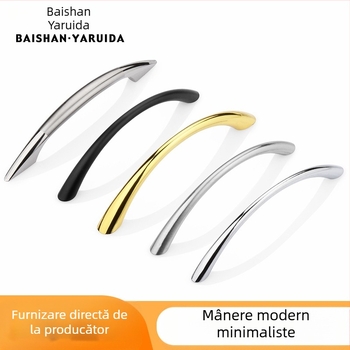 Mâner pentru dulapuri și sertare – aliaj de zinc, placare electrolitică, Modelul 211, rezistent la uzură