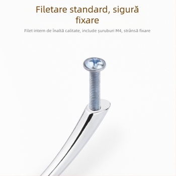 Mâner pentru dulapuri și sertare – aliaj de zinc, placare electrolitică, Modelul 211, rezistent la uzură