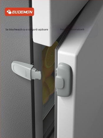 Încuietoare de ușă frigider – Clips de fixare, set din 2 piese pentru uși plate, model actualizat pentru uși concave-convexe