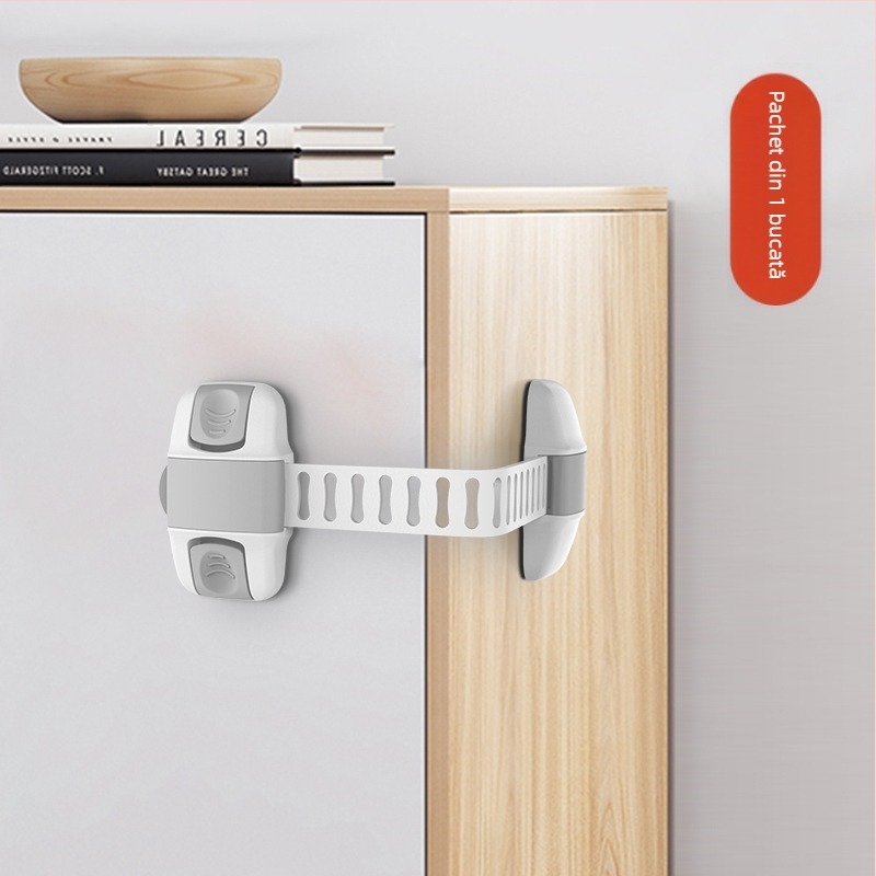 Încuietoare de ușă frigider – Clips de fixare, set din 2 piese pentru uși plate, model actualizat pentru uși concave-convexe