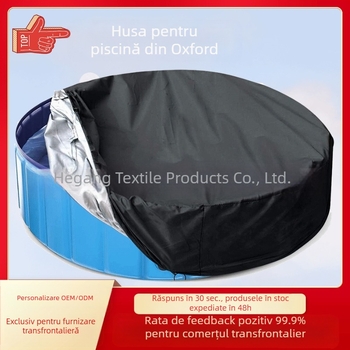 Acoperire pentru piscină în aer liber — material Oxford, personalizabil, protecție împotriva prafului și razelor soarelui, logo tipărit