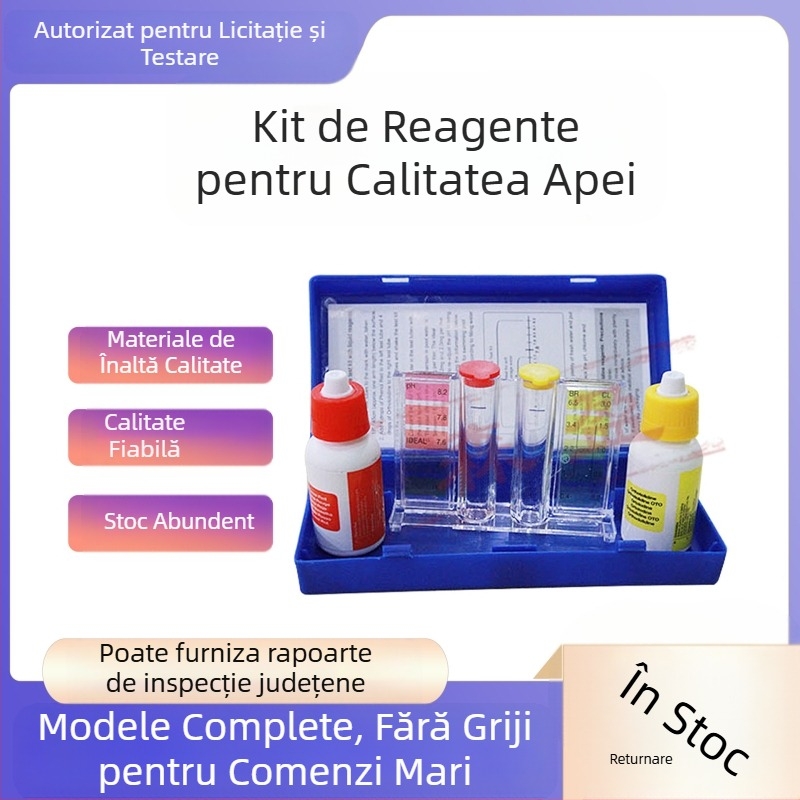 Kit de testare a apei din piscină pentru metale grele, pH și clor rezidual OTO – Brand Senying, Model Flood-proof color strip cloth