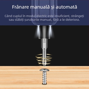 Set de șurubelnițe electrice multifuncțional 68‑în‑1, reîncărcabil – oțel carbon