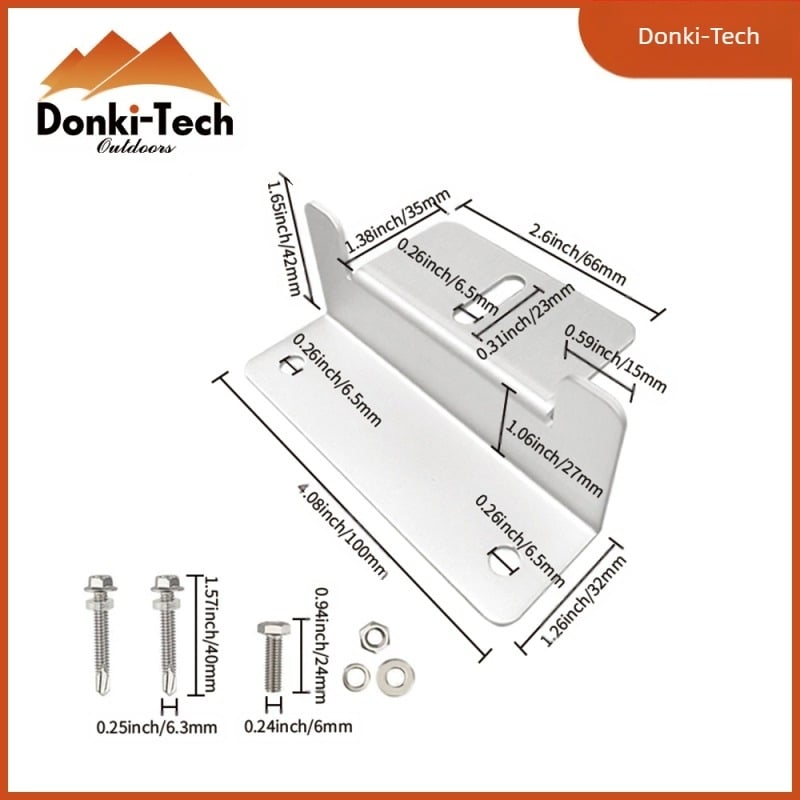 Suport Z pentru panou solar – aliaj de aluminiu, bloc fotovoltaic, Donchi