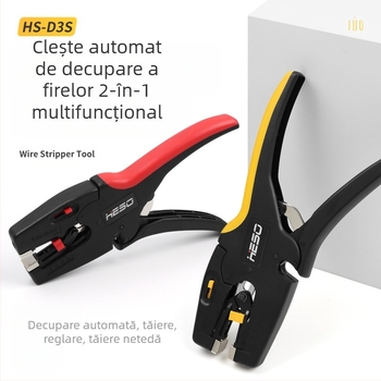 Clește automate pentru dezizolarea cablurilor - unealtă multifuncțională pentru electricieni, dezizolare și tăiere cabluri (Brand: HESO; Greutate: 180 g; Specificații: 8)