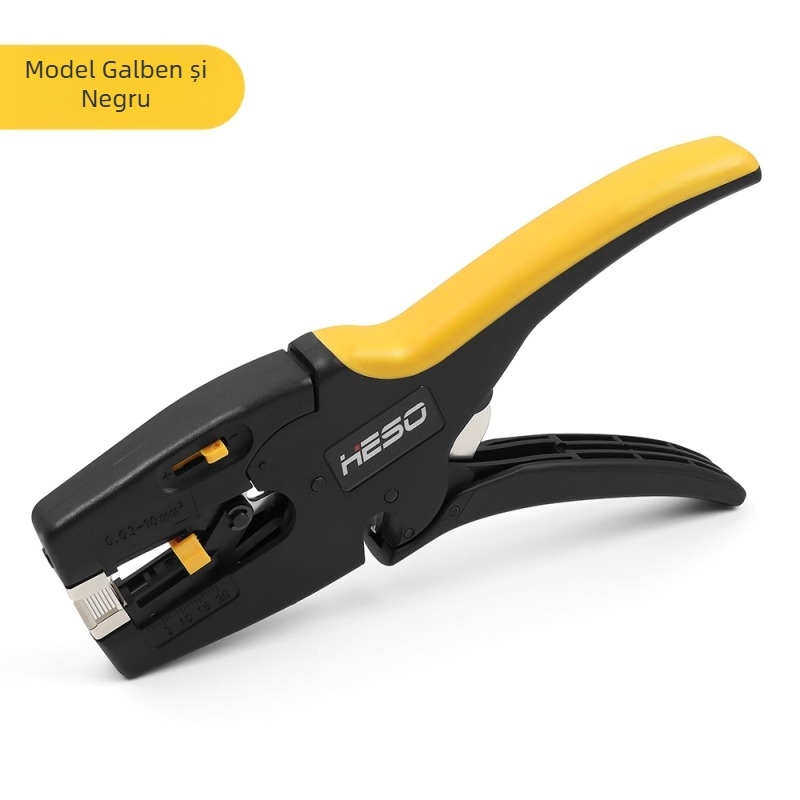 Clește automate pentru dezizolarea cablurilor - unealtă multifuncțională pentru electricieni, dezizolare și tăiere cabluri (Brand: HESO; Greutate: 180 g; Specificații: 8)