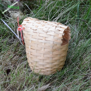 Cuib de păsări din bambus – decor de grădină suspendat, respirabil (Material: Bambus; Origine: Fujian; Brand: Nature; Destinat pentru: Pasăre)