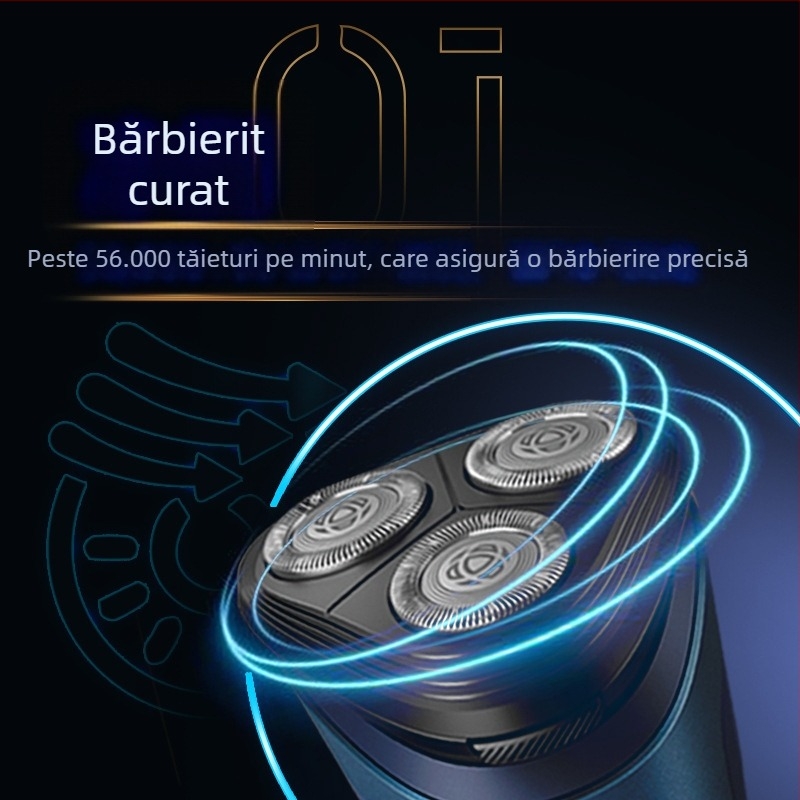 Philips aparat de ras electric pentru bărbați, umed și uscat, cap rotativ cu 3 lame, cap plutitor, baterie încorporată reîncărcabilă, corp complet lavabil, Seria 2 S2509