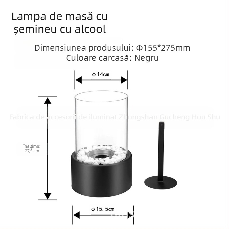 Șemineu de masă din metal cu etichetă cu logo – Hou Feng HF-B008/HF-B009/HF-B010