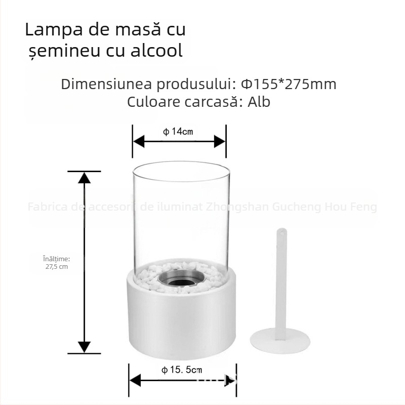 Șemineu de masă din metal cu etichetă cu logo – Hou Feng HF-B008/HF-B009/HF-B010