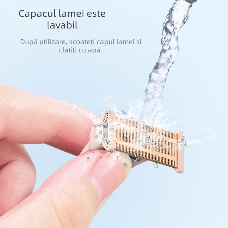Aparat de îndepărtare electric pentru femei – SF-1008, lamă placată cu aur 18K, interfață Type-C, alimentare USB, motor DC, îndepărtare păr pe întregul corp