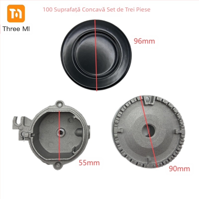 threemi arzător SABAF pentru plită cu gaz, model SABAF 130#100#75#55#, aluminiu rezistent la temperaturi înalte, admisie aer de sus, gaz natural/gaz petrolier lichefiat, montaj: asamblare