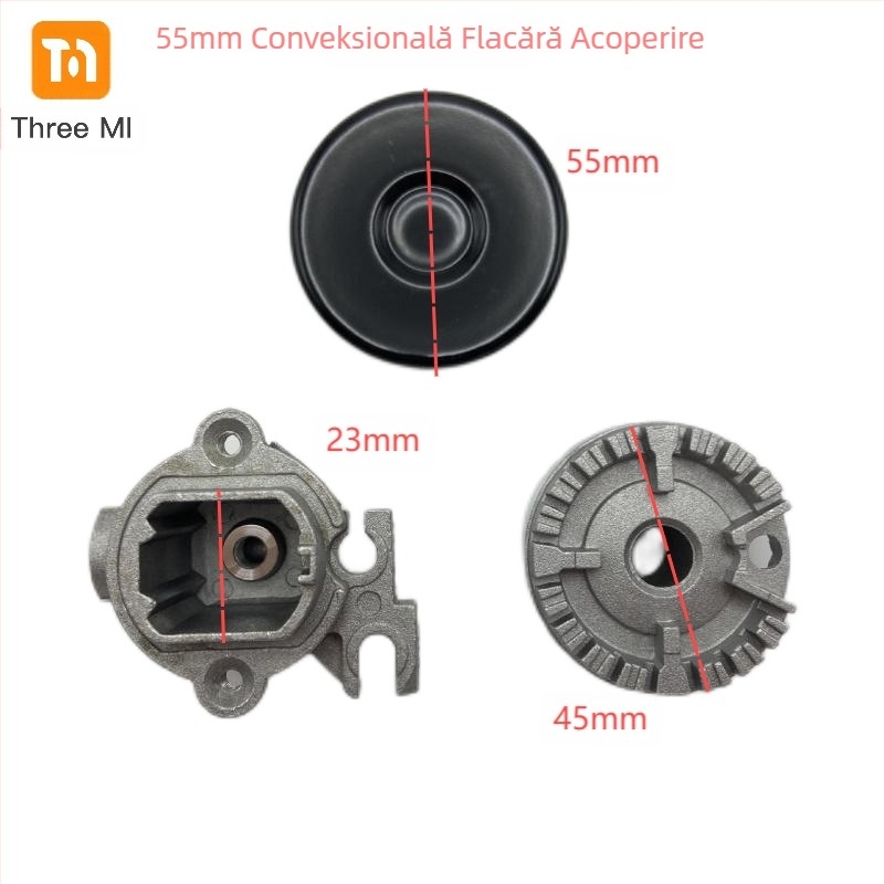 threemi arzător SABAF pentru plită cu gaz, model SABAF 130#100#75#55#, aluminiu rezistent la temperaturi înalte, admisie aer de sus, gaz natural/gaz petrolier lichefiat, montaj: asamblare