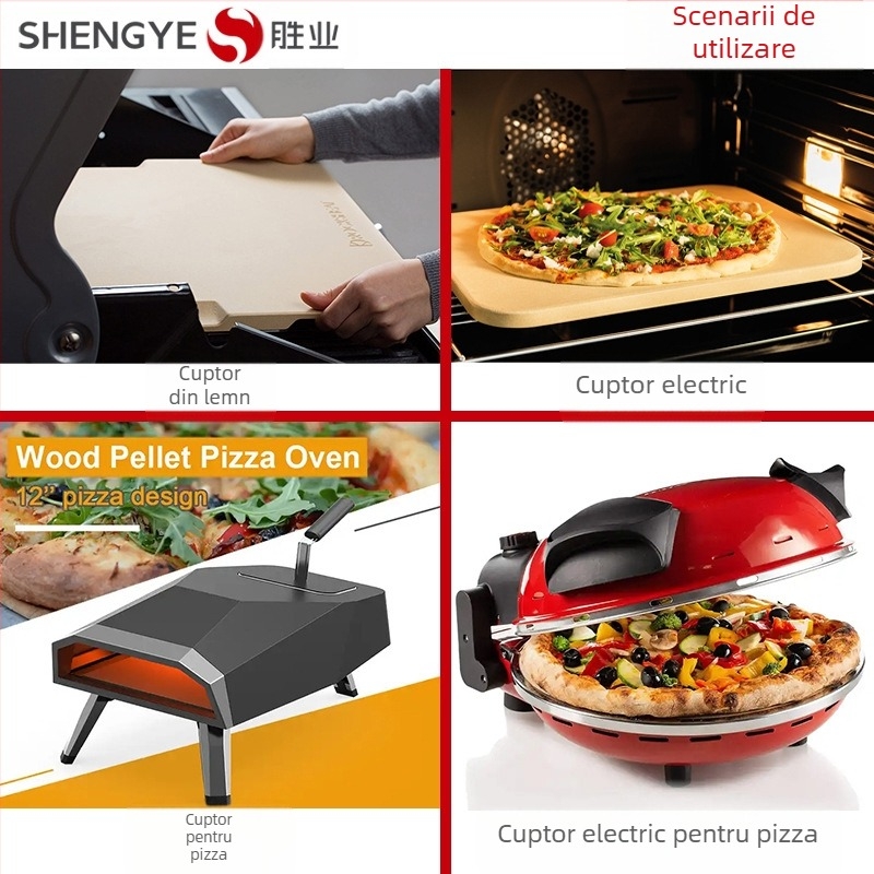 Shengye Cordierite piatră de pizza pentru cuptor, formă personalizabilă