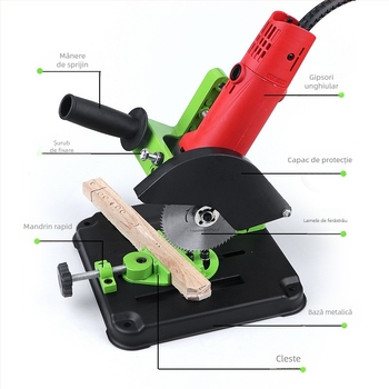 Suport Mini Strong pentru polizor unghiular — suport multifuncțional pentru masa de tăiere și polizor manual