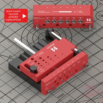 MAZHA Localizator pentru găurire a tijelor rotunde, Model T0012-A, Metal
