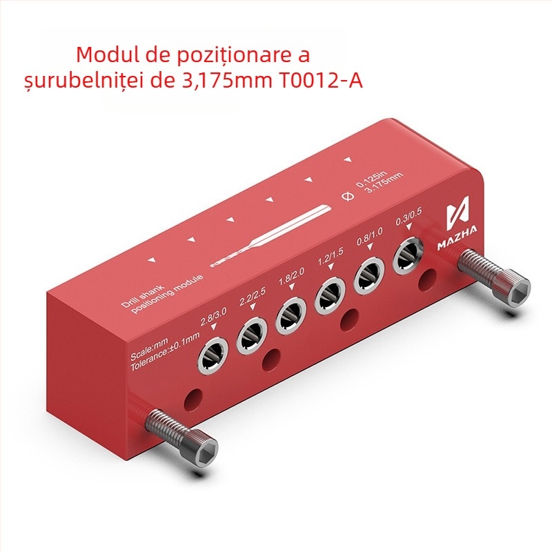 MAZHA Localizator pentru găurire a tijelor rotunde, Model T0012-A, Metal