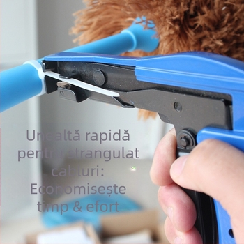 Pistol pentru legături de cablu din nylon HS-600A – strângere automată și tăiere, clește pentru bucle de cablu, Huasheng, Origine: Wenzhou, Material: Alt