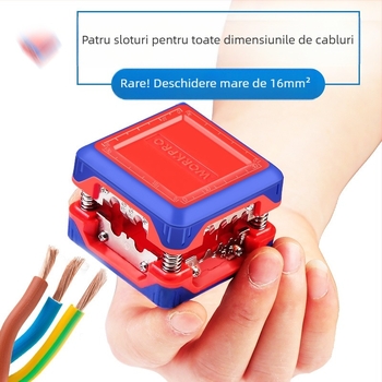 WORKPRO Clește multifuncțional pentru dezizolarea cablurilor – Automat, Profesional, Greutate 0.12 kg
