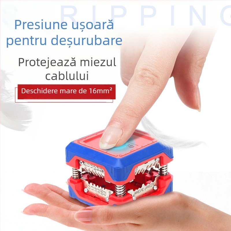 WORKPRO Clește multifuncțional pentru dezizolarea cablurilor – Automat, Profesional, Greutate 0.12 kg