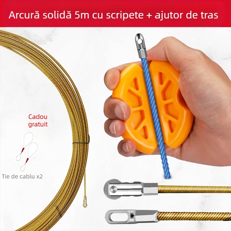 Instrument pentru ghidarea cablurilor pentru electricieni — anti-alunecare, Saint Platinum Lion, pentru țevi drepte, utilizare generală