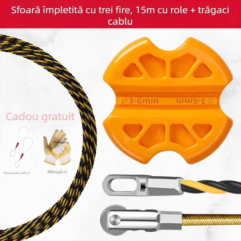 Instrument pentru ghidarea cablurilor pentru electricieni — anti-alunecare, Saint Platinum Lion, pentru țevi drepte, utilizare generală