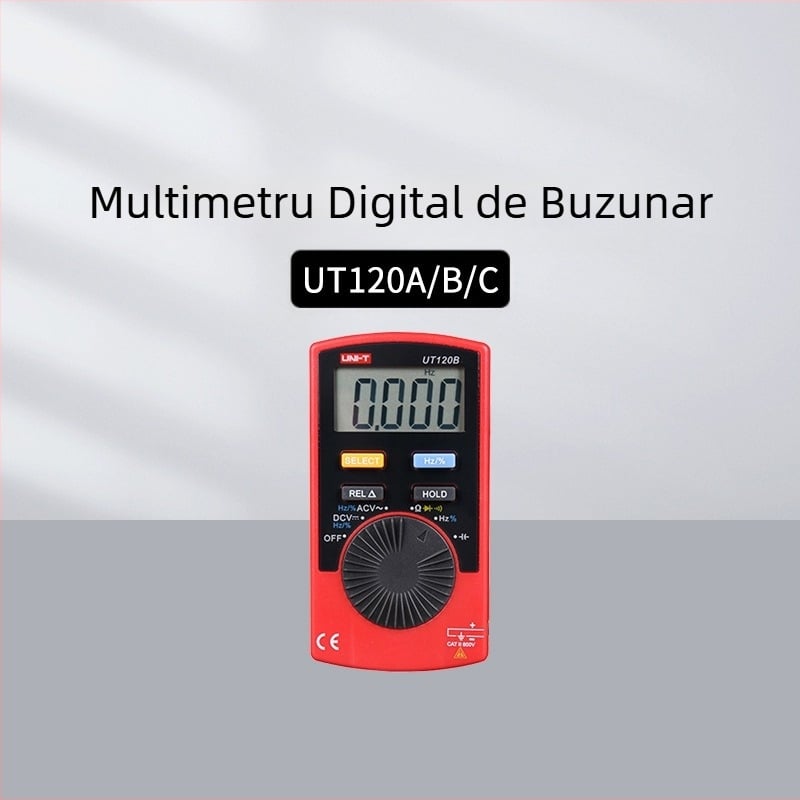 Multimetru digital de buzunar Uni-T UT120A/120C și UT123/125C, True RMS, pentru uz profesional