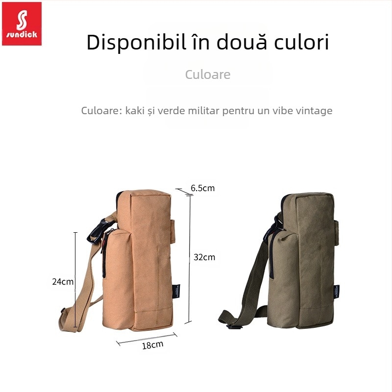 Mountain Guest Organizator pentru camping — geantă de depozitare din pânză groasă, curea crossbody pentru accesorii de cort