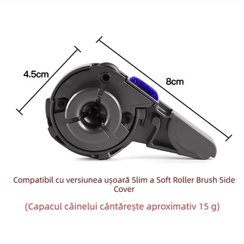 Accesorii Dyson: set de accesorii cu perie electrică pentru podea ușoară, tambur rulabil, capac lateral — compatibil cu V12, V15 și V10 Slim