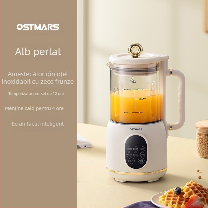 OSTMARS PBJ-010 Mașină de făcut lapte de soia, 800W, capacitate 1000-1500 ml, curățare automată, pentru 2-3 persoane