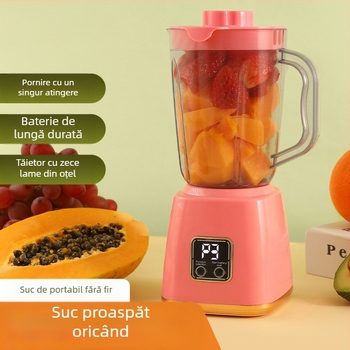 Storcător de suc portabil Guoxin pentru uz casnic — funcție de suc, 12001–15000 rpm, capacitate 801–1000 ml, recipient din oțel inoxidabil, baterie încorporată