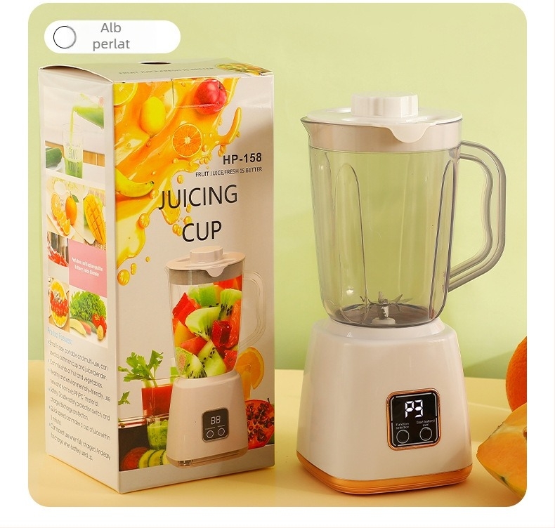 Storcător de suc portabil Guoxin pentru uz casnic — funcție de suc, 12001–15000 rpm, capacitate 801–1000 ml, recipient din oțel inoxidabil, baterie încorporată