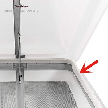 Etanșare pentru ventil de acoperiș RV — LP0378, Sanmao; compatibil cu RV; tip: încorporat și orientat spre exterior; accesoriu: capac lucarnă